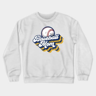 Retro Baseball Mom Mother's Day Crewneck Sweatshirt